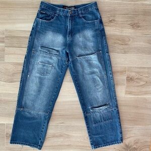 Vintage Y2K Southpole Denim Jeans Wide Leg Baggy Cargo Men’s 32x31 Blue
